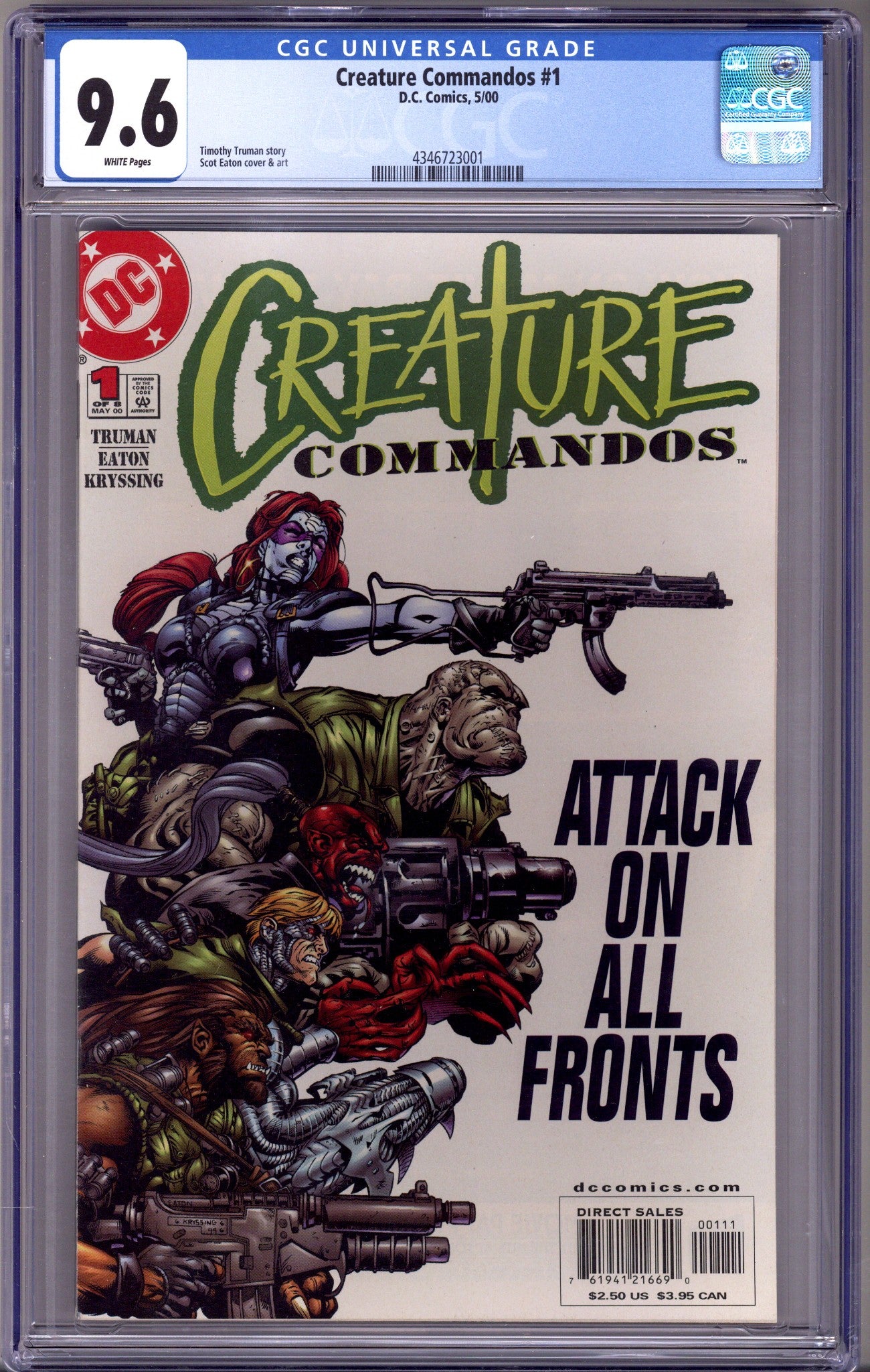 Creature Commandos 1 CGC 9.6 (NM+) (2000)