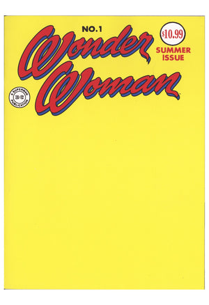 Wonder Woman Vol 1 1 Facsimile Blank Variant (2026)