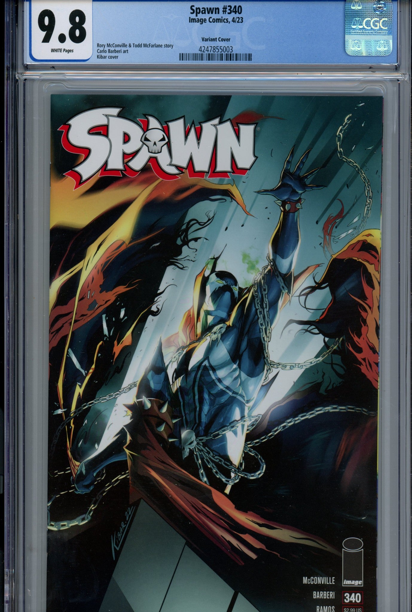 Spawn 340 CGC 9.8 (NM/M) (2023) Kibar Variant 