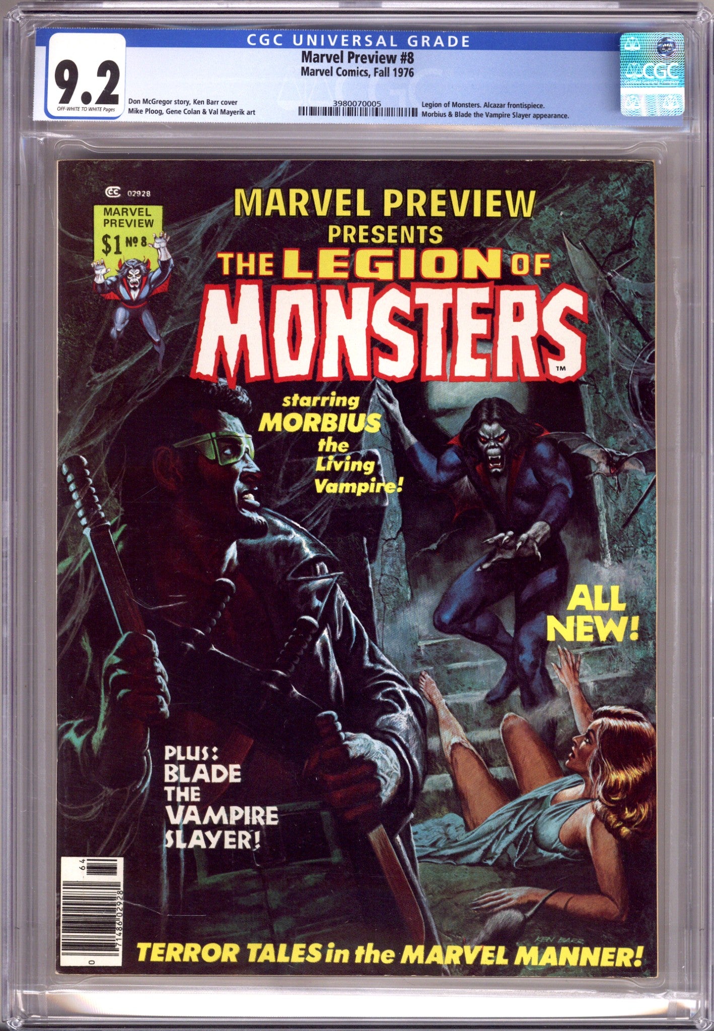 Marvel Preview 8 CGC 9.2 (NM-) (1976) 