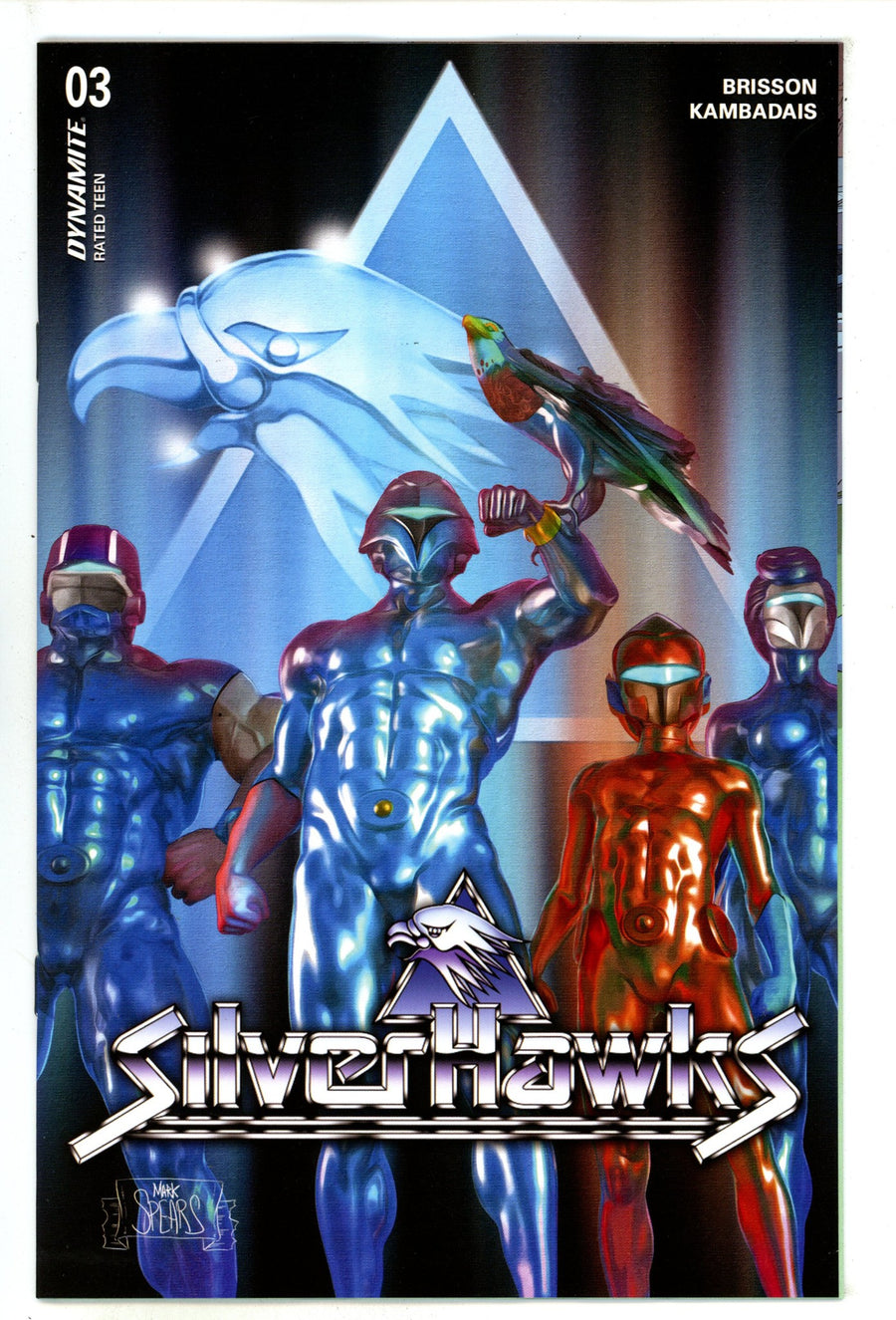 Silverhawks 3 Spears Logo Background Variant (2025)