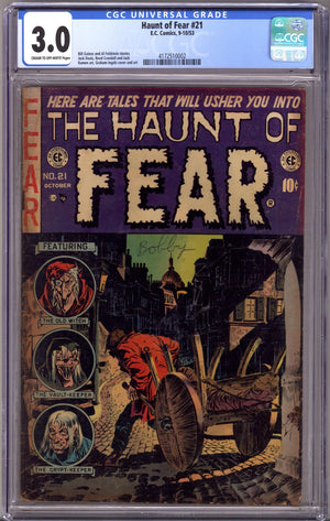 Haunt of Fear Vol 1 21 CGC 3.0 (GD/VG) (1953)