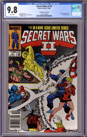 Secret Wars II 4 CGC 9.8 (NM/M) (1985) Canadian Price Variant
