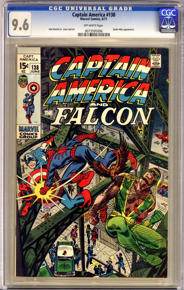 Captain America Vol 1 138 CGC 9.6 (NM+) (1971)