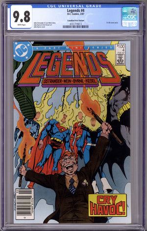 Legends 4 CGC 9.8 (NM/M) (1987) Canadian Price Variant