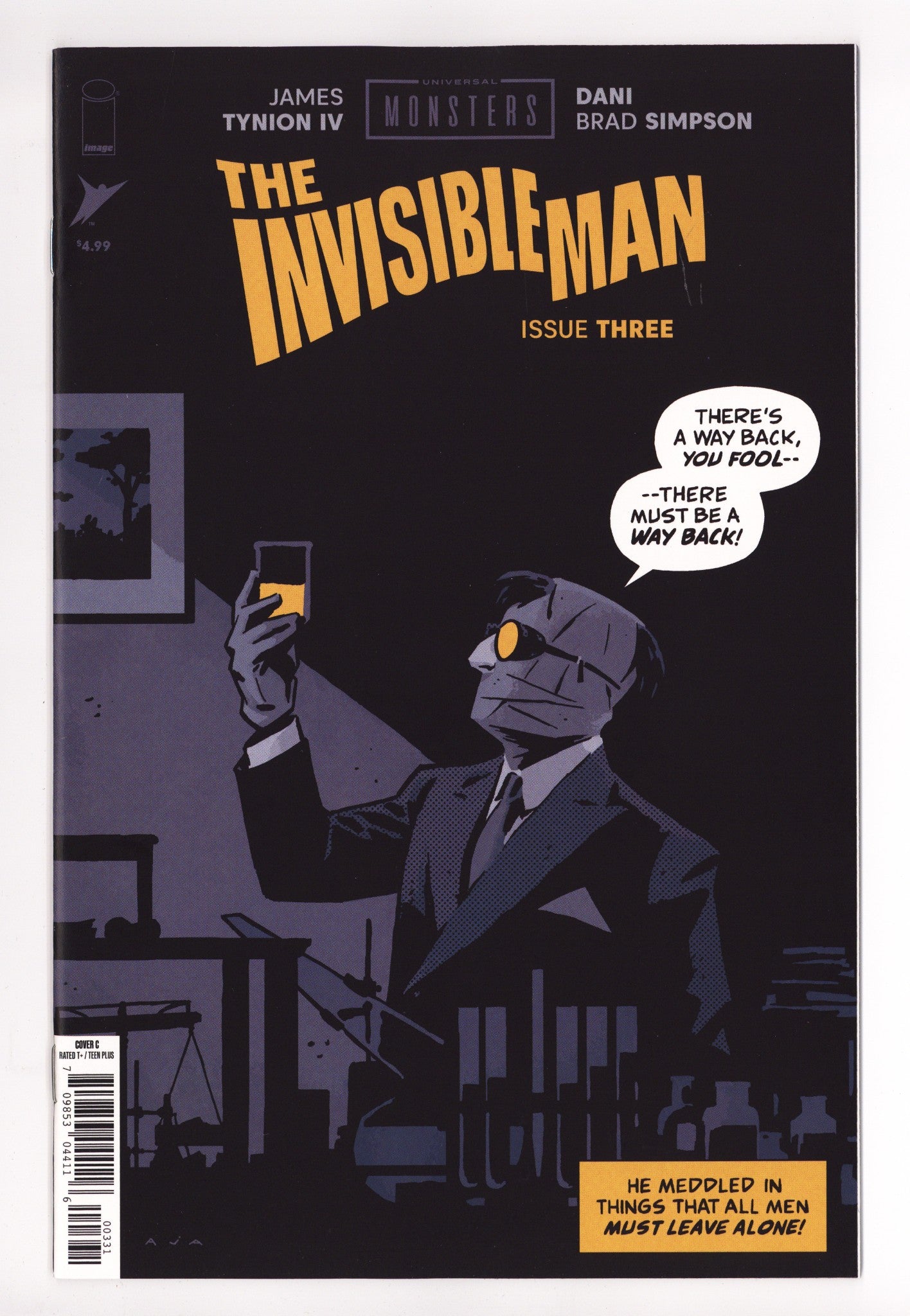 Universal Monsters The Invisible Man 3 Aja Incentive NM (2025)