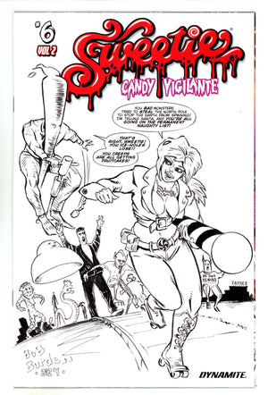 Sweetie Candy Vigilante Vol 2 6 Burden B&W Incentive Variant (2024)