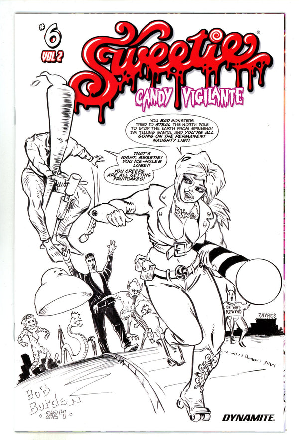 Sweetie Candy Vigilante Vol 2 6 Burden B&W Incentive Variant (2024)