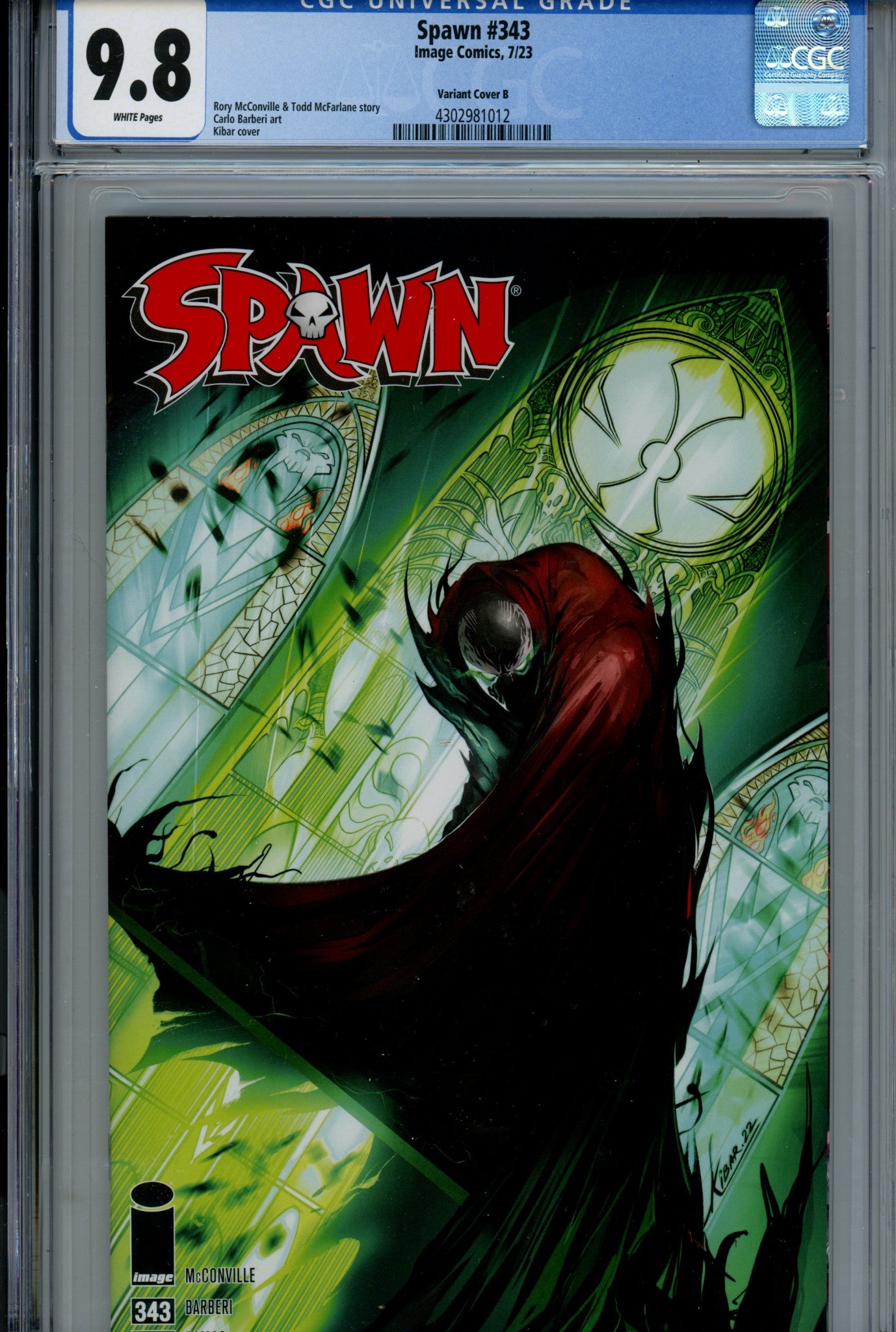 Spawn 343 CGC 9.8 (NM/M) (2023) Kibar Variant 