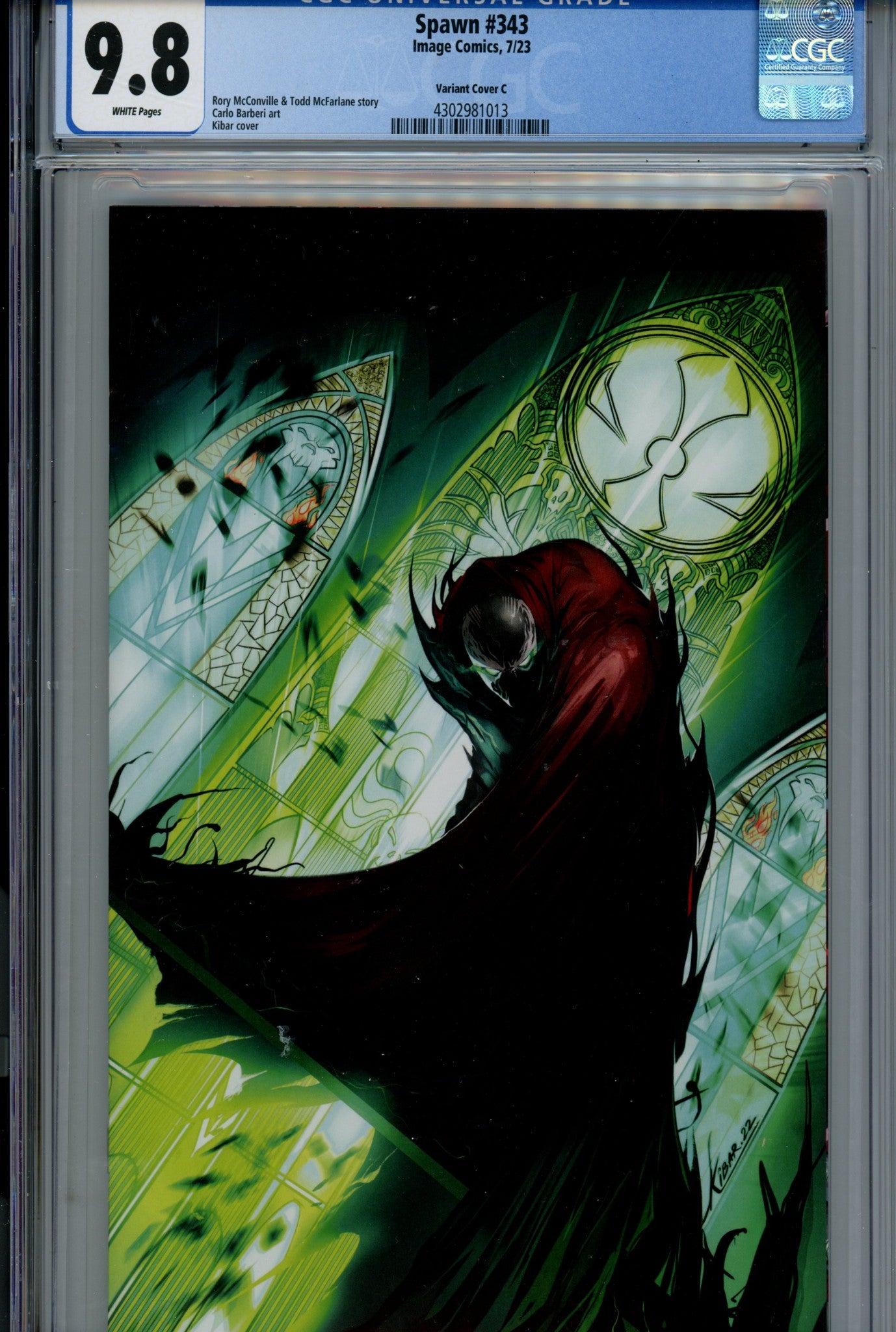 Spawn 343 CGC 9.8 (NM/M) (2023) Kibar Virgin Variant 