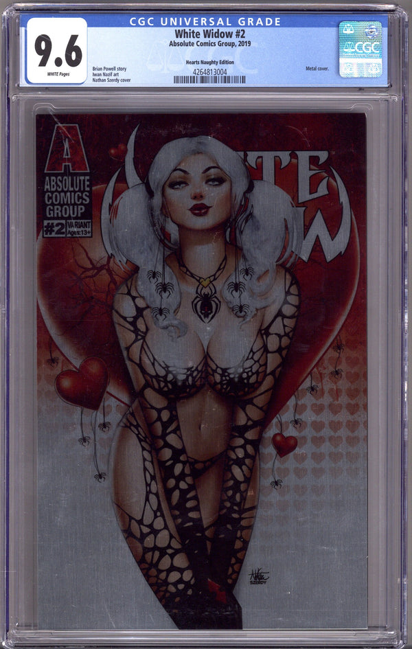 White Widow   2 CGC 9.6 (NM+)   (2019) Szerdy Metal Naughty Exclusive Variant
