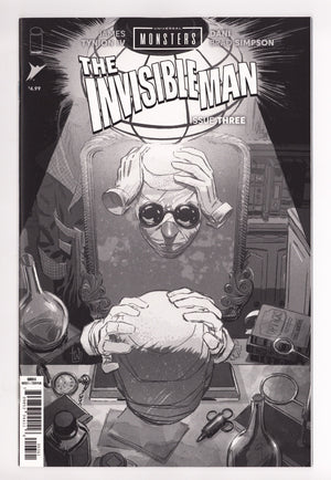 Universal Monsters The Invisible Man 3 Weeks B&W Incentive NM (2025)