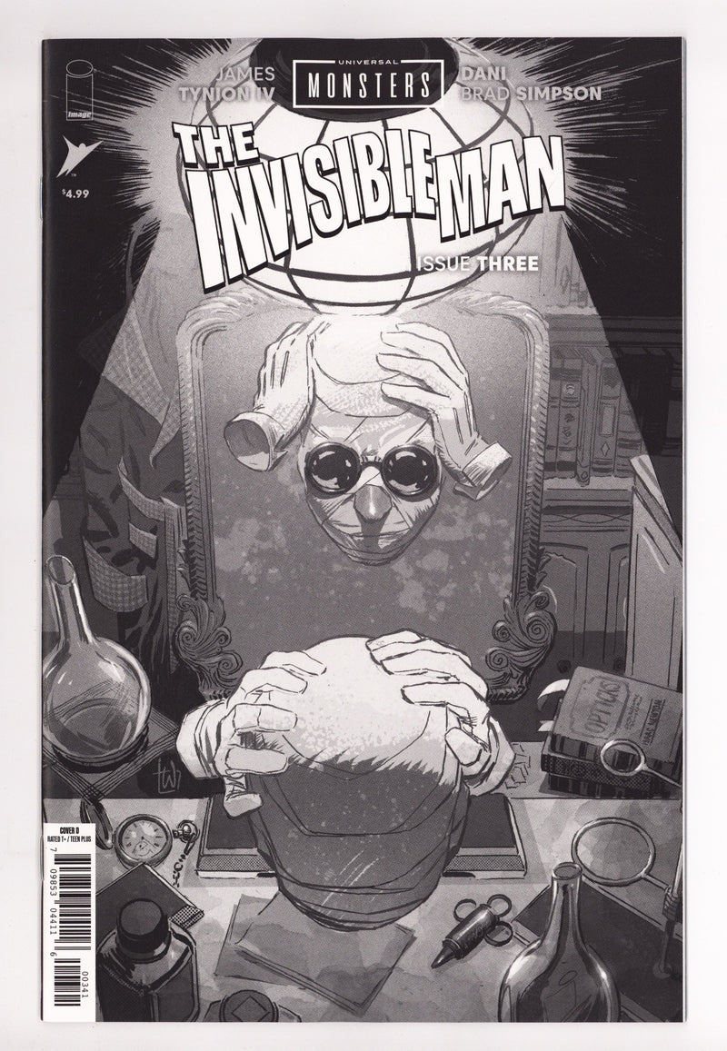 Universal Monsters The Invisible Man 3 Weeks B&W Incentive NM (2025)
