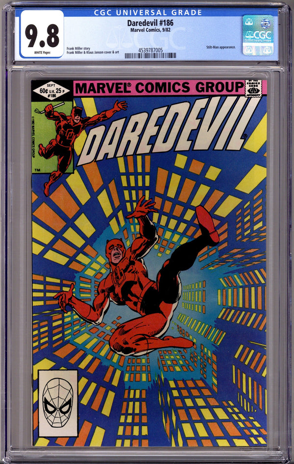 Daredevil Vol 1 186 CGC 9.8 (NM/M) (1982)