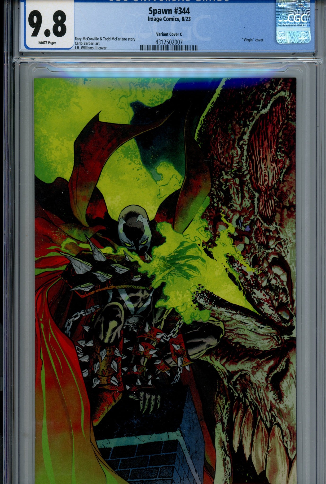 Spawn 344 CGC 9.8 (NM/M) (2023) Williams Virgin Variant 