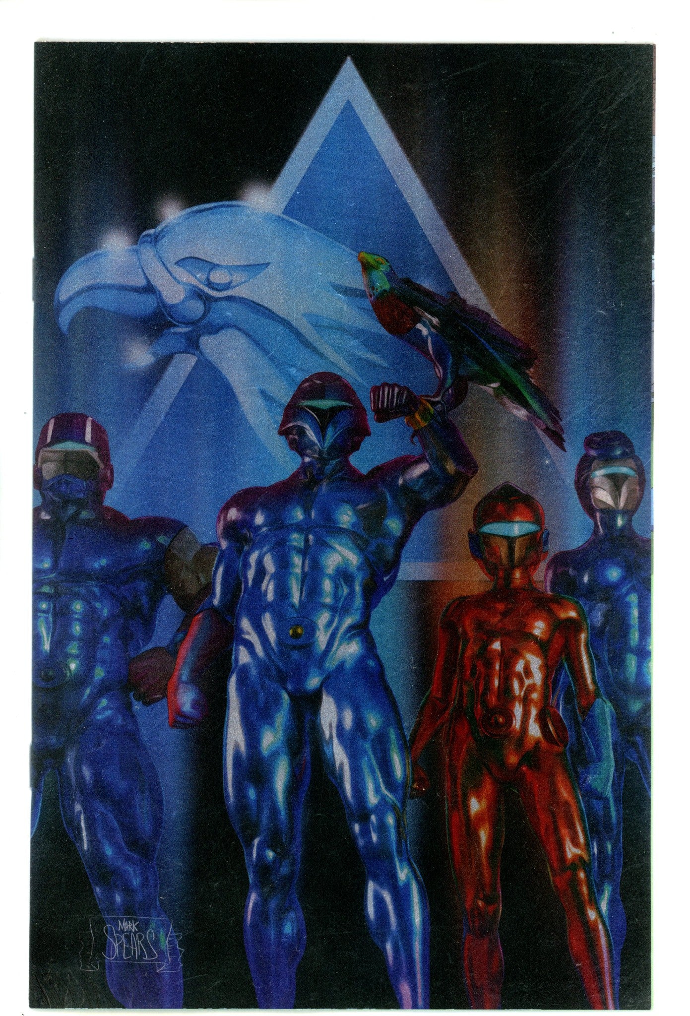 Silverhawks 3 Spears Logo Backgrouind Foil Virgin Incentive Variant NM (2025)