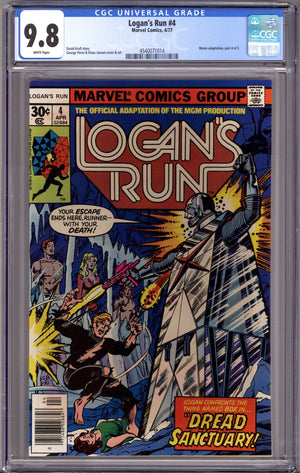 Logan's Run Vol 1 4 CGC 9.8 (NM/M) (1977)