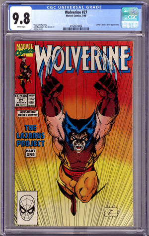 Wolverine Vol 2 27 CGC 9.8 (NM/M)   (1990)