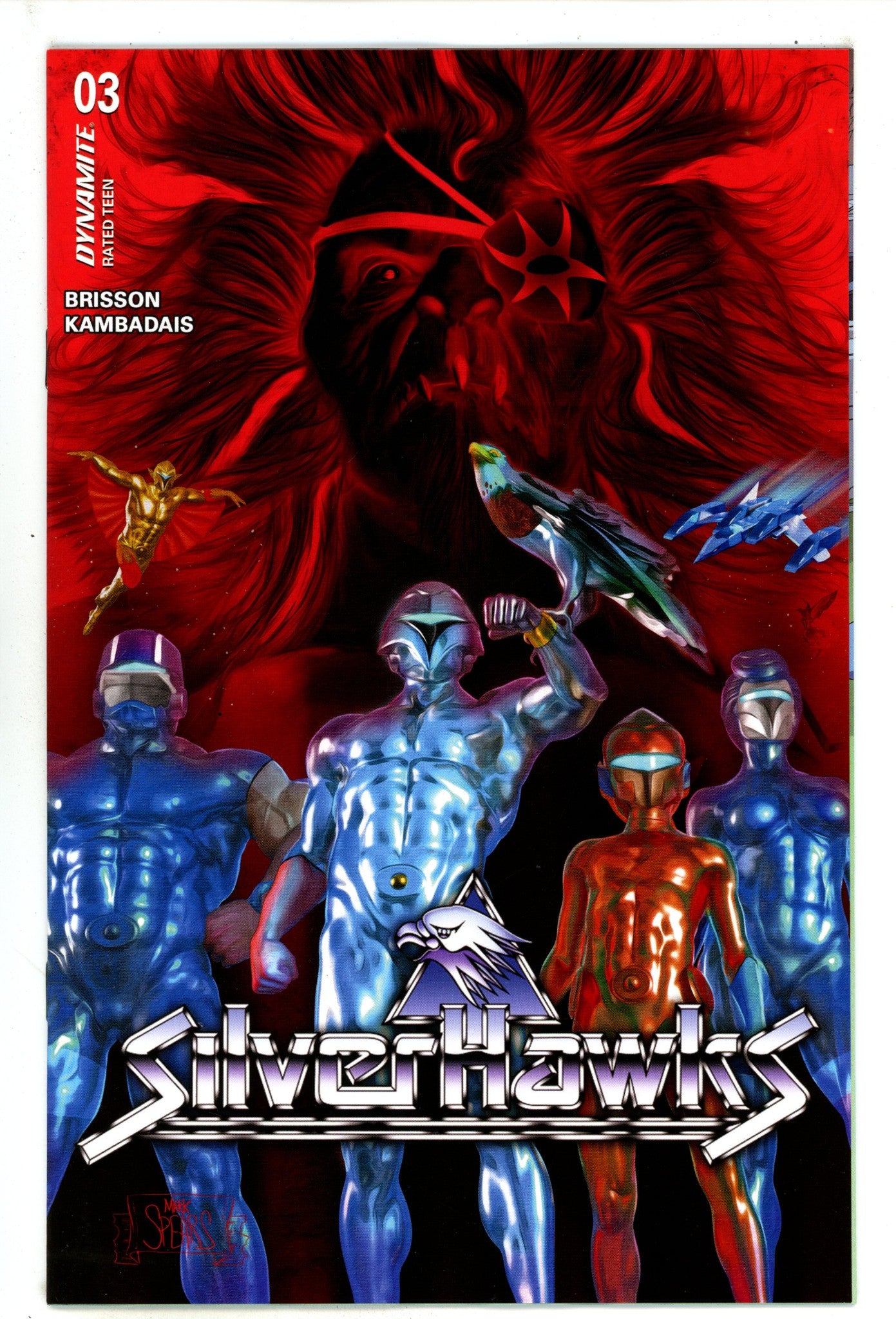 Silverhawks 3 Spears Red Background Incentive Variant NM (2025)