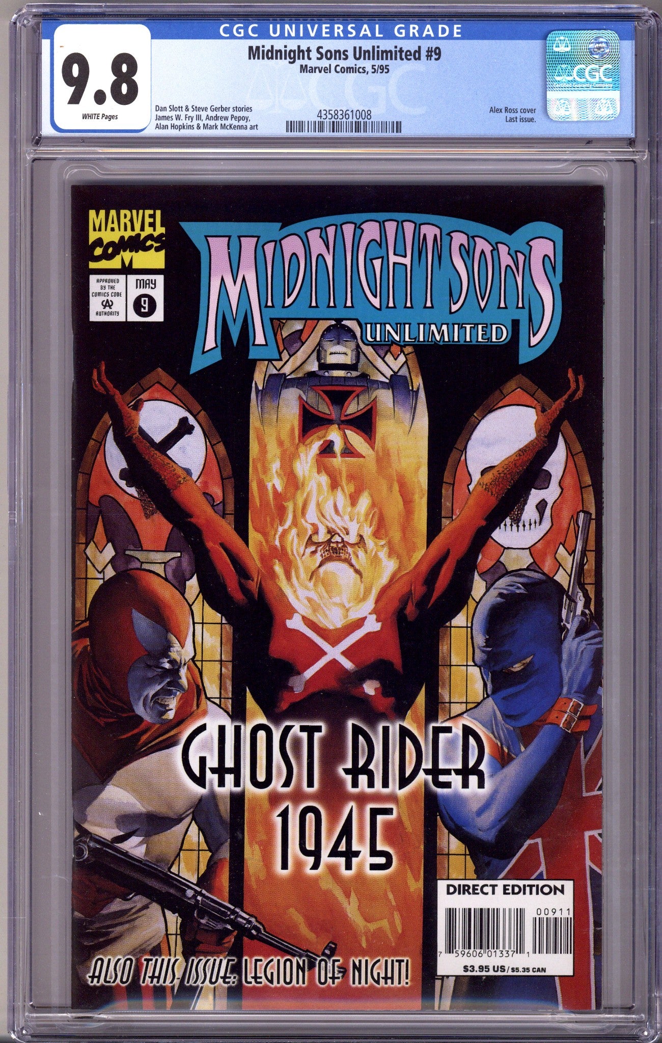 Midnight Sons Unlimited 9 CGC 9.8 (NM/M) (1995)