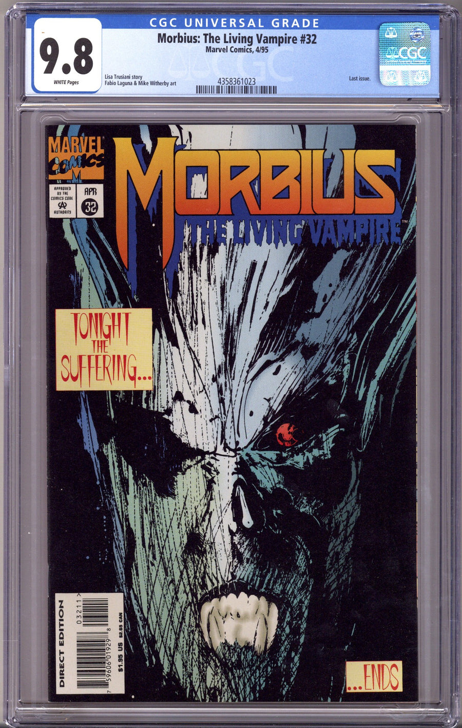 Morbius: The Living Vampire Vol 1 32 CGC 9.8 (NM/M) (1995)