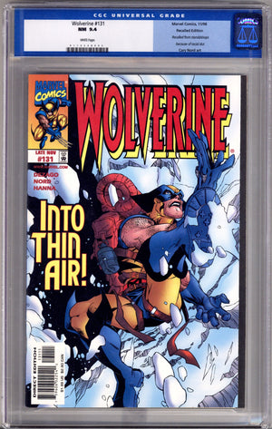 Wolverine Vol 2 131 CGC 9.4 (NM) Recalled  (1998)
