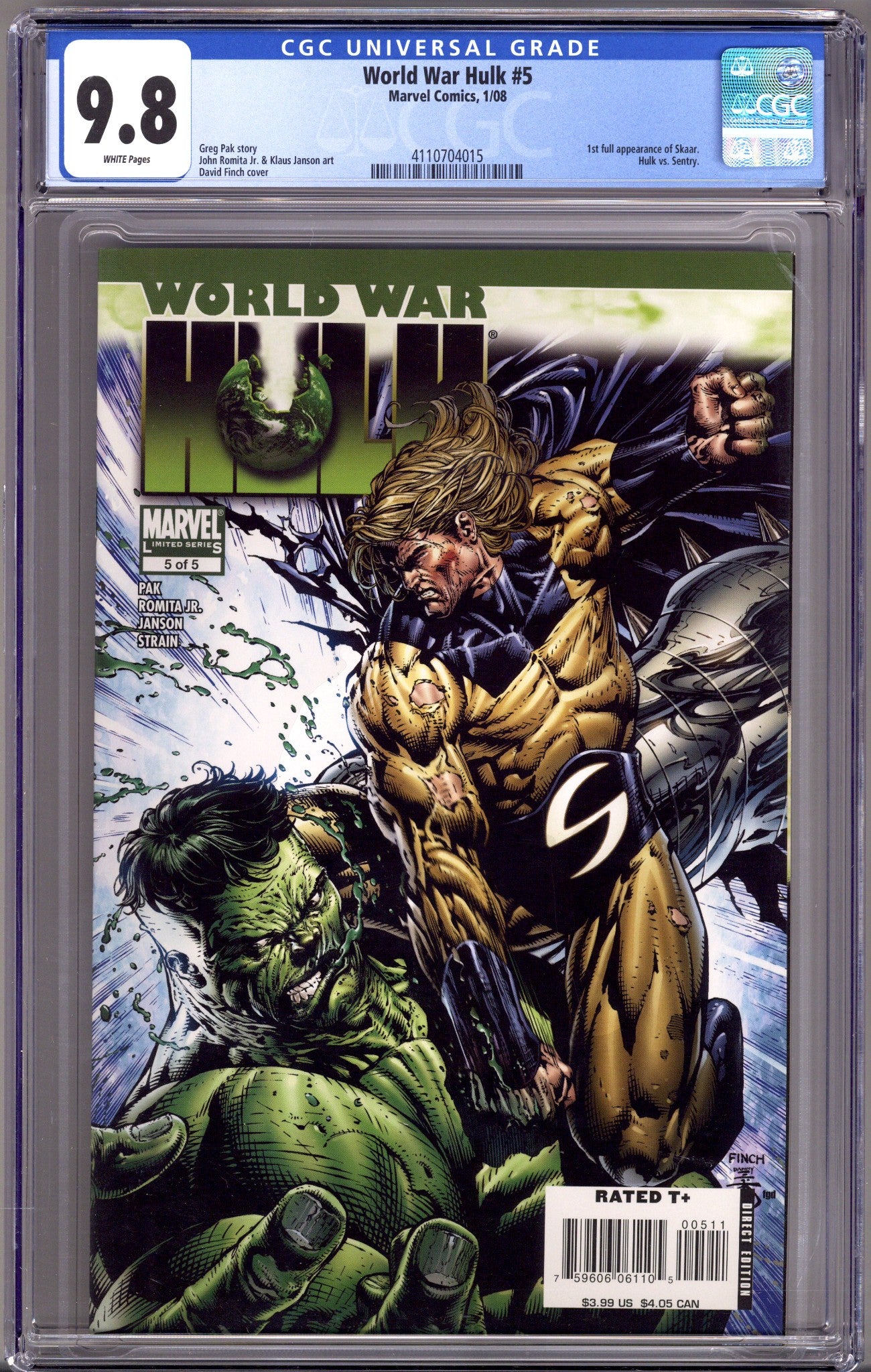 World War Hulk   5 CGC 9.8 (NM/M)   (2008)        