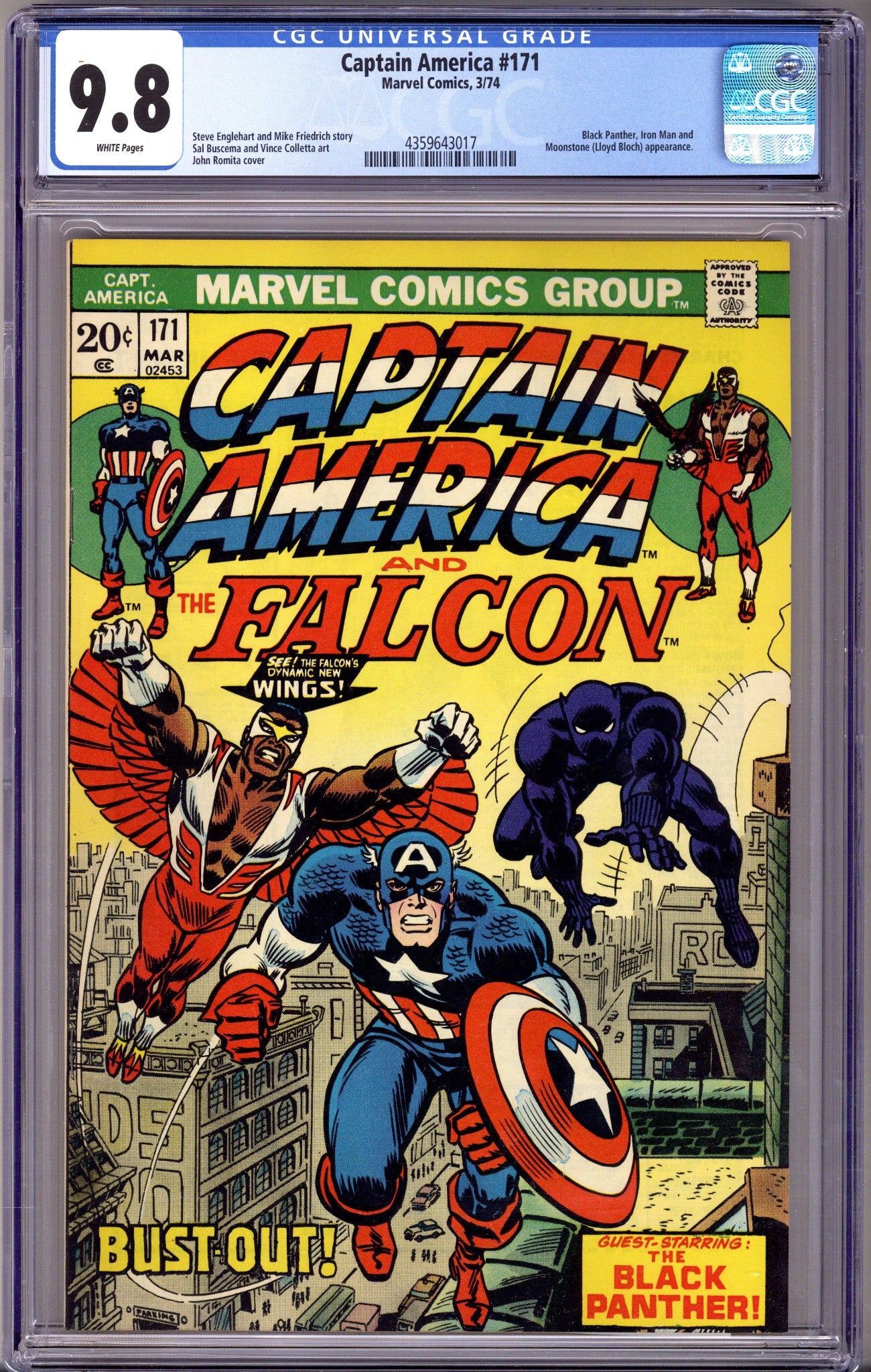Captain America Vol 1 171 CGC 9.8 (NM/M) (1974)
