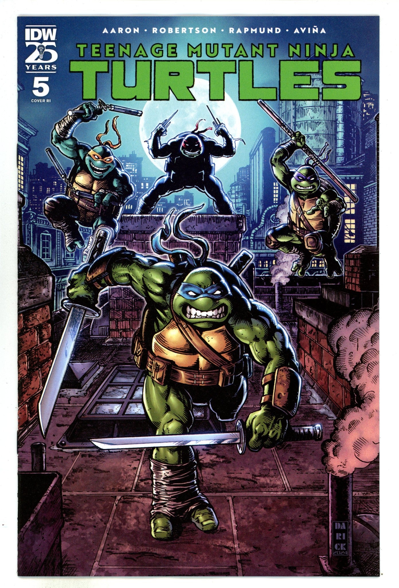 Teenage Mutant Ninja Turtles Vol 6 5 Robertson Incentive Variant NM- (2024)