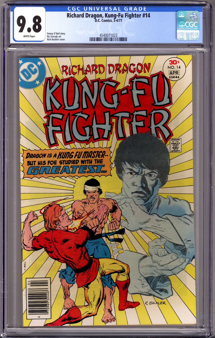 Richard Dragon, Kung-Fu Fighter 14 CGC 9.8 (NM/M) (1977)