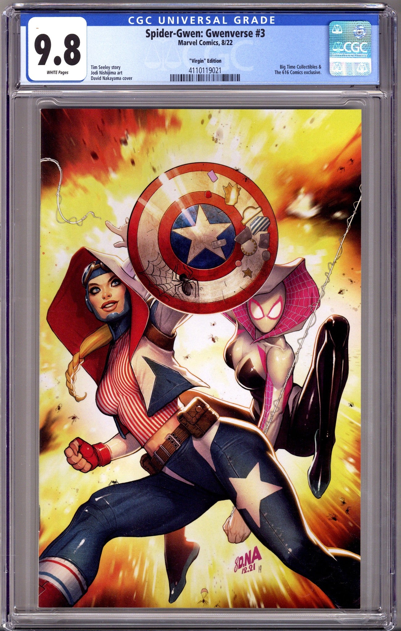 Spider-Gwen: Gwenverse 3 CGC 9.8 (NM/M) (2022) Nakayama Virgin Exclusive Variant