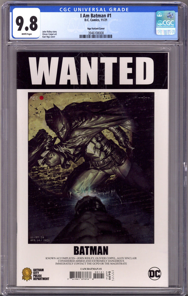 I Am Batman 1 CGC 9.8 (NM/M) (2021) Ngu Incentive Variant