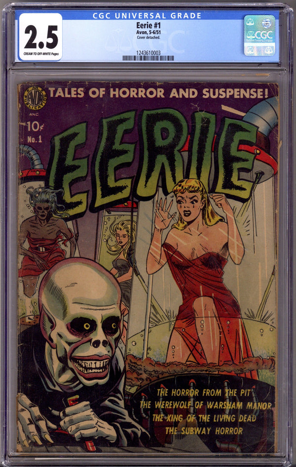 Eerie 1 CGC 2.5 (GD+) (1951)