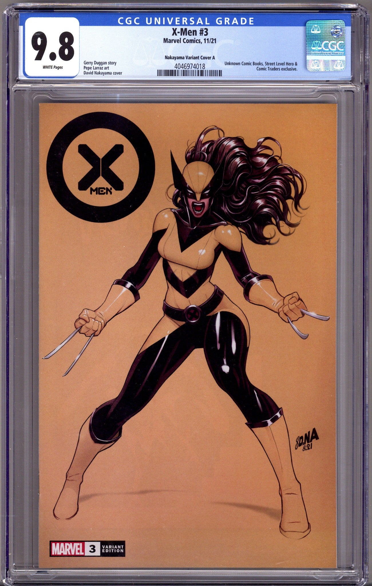 X-Men Vol 5 3 CGC 9.8 (NM/M)   (2021) Nakayama     Exclusive Variant  