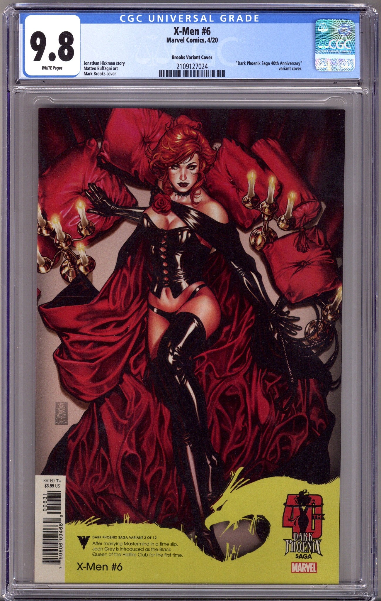 X-Men Vol 4 6 CGC 9.8 (NM/M)   (2020) Brooks     Variant  