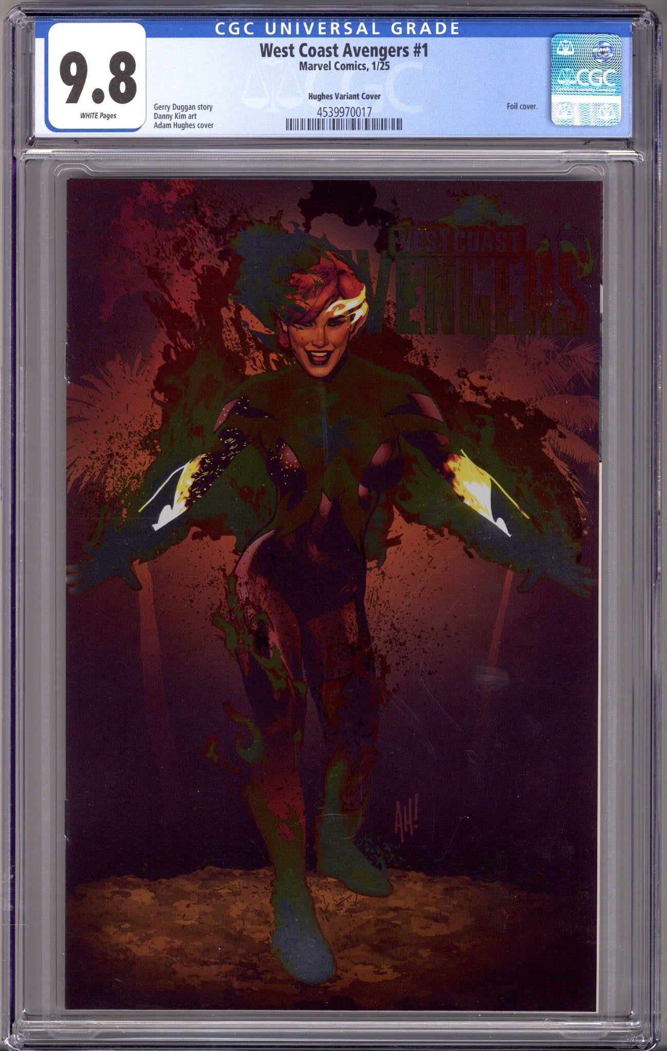West Coast Avengers Vol 4 1 CGC 9.8 (NM/M) (2025) Hughes Foil Variant