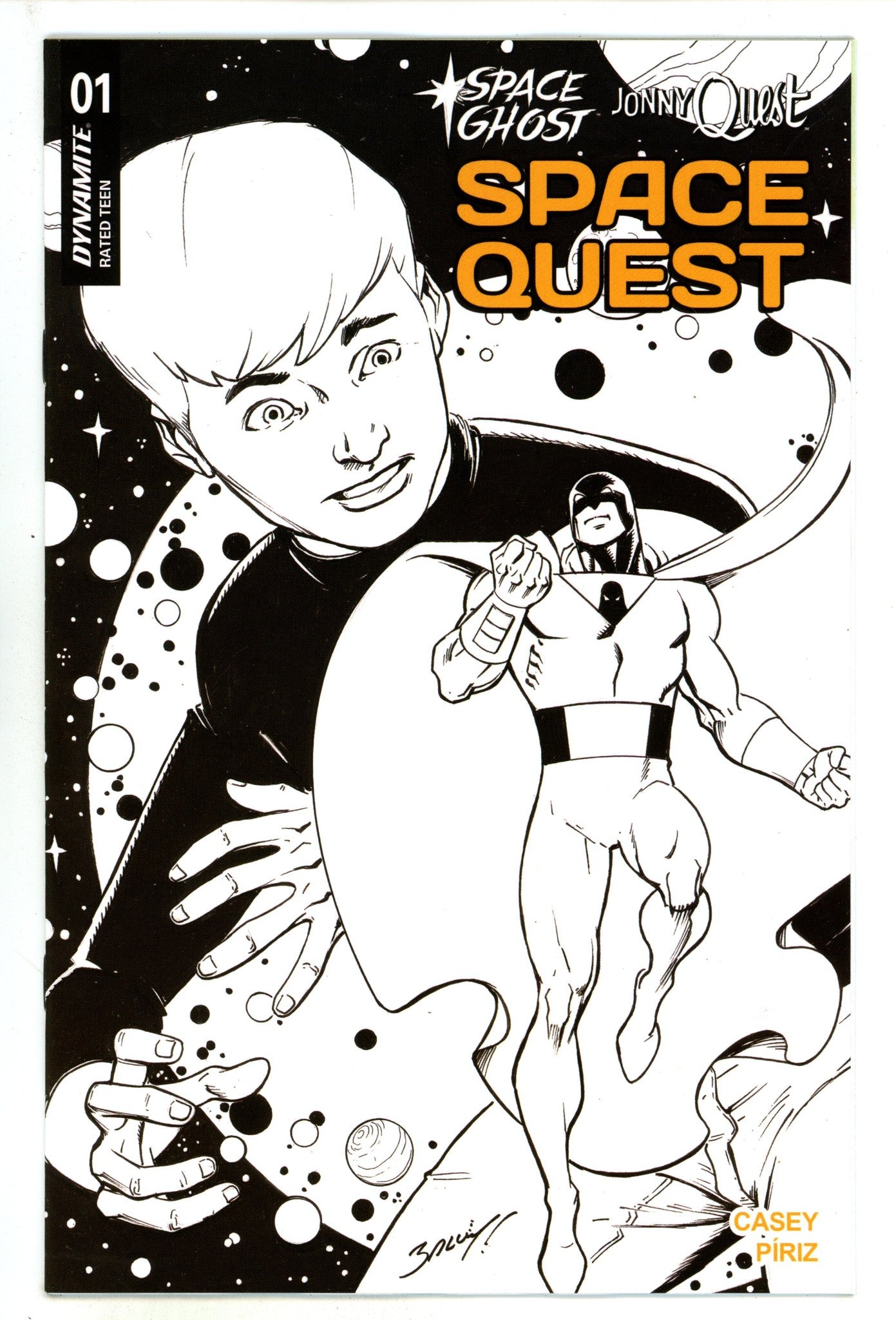 Space Ghost Jonny Quest Space Quest 1 Bagley B&W Incentive Variant (2025)