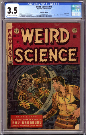 Weird Science 19 CGC 3.5 (VG-) (1953) Canadian Edition