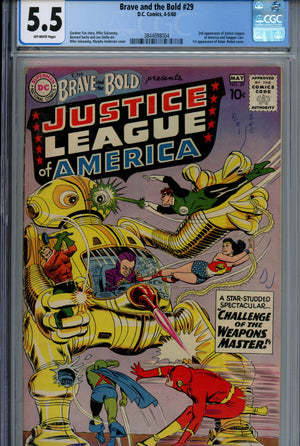 The Brave and the Bold Vol 1 29 CGC 5.5 (FN-) (1960) 