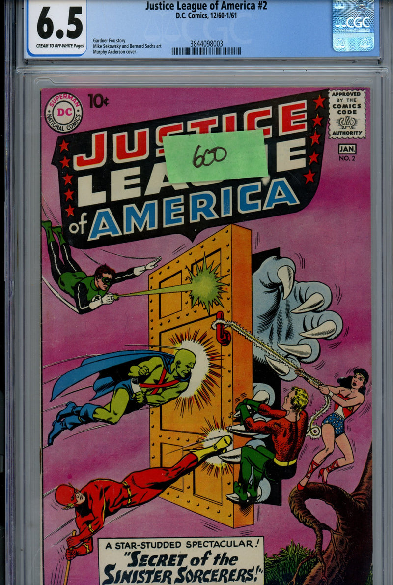 Justice League of America Vol 1 2 CGC 6.5 (FN+) (1960) 