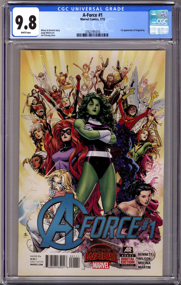 A-Force Vol 1 1 CGC 9.8 (NM/M) (2015)