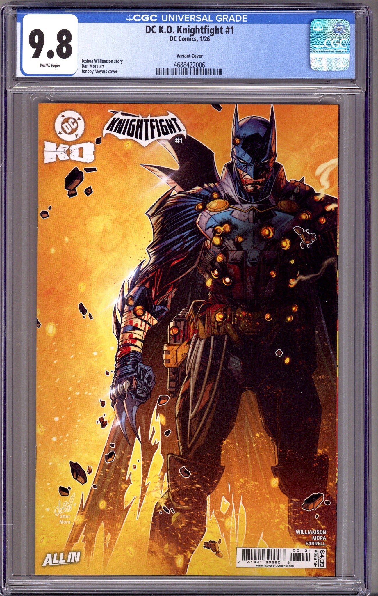 DC K.O. Knightfight   1 CGC 9.8 (NM/M)   (2026) Meyers     Variant  