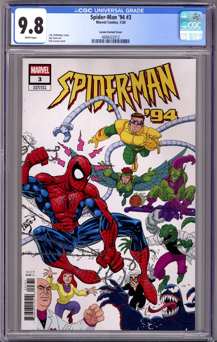 Spider-Man '94   3 CGC 9.8 (NM/M)   (2026) Larsen     Variant  