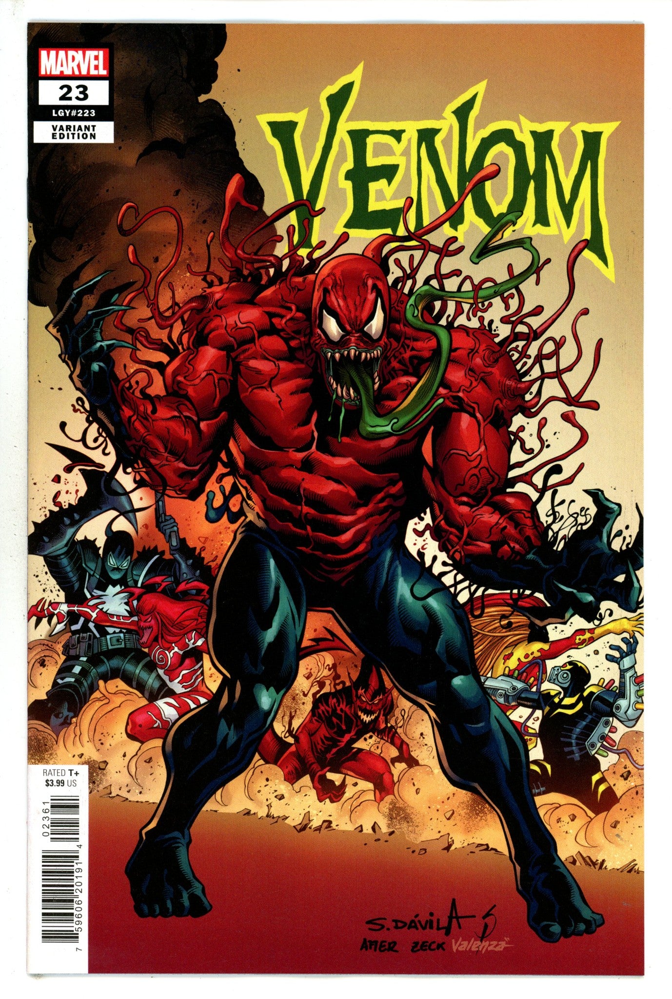 Venom Vol 5 23 Davila Homage Variant (2023)