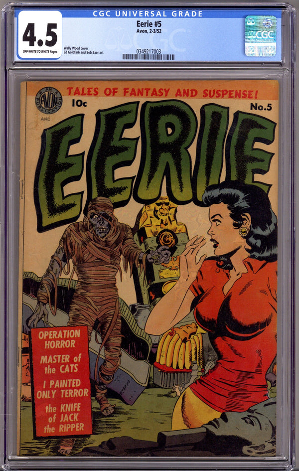 Eerie 5 CGC 4.5 (VG+) (1952)