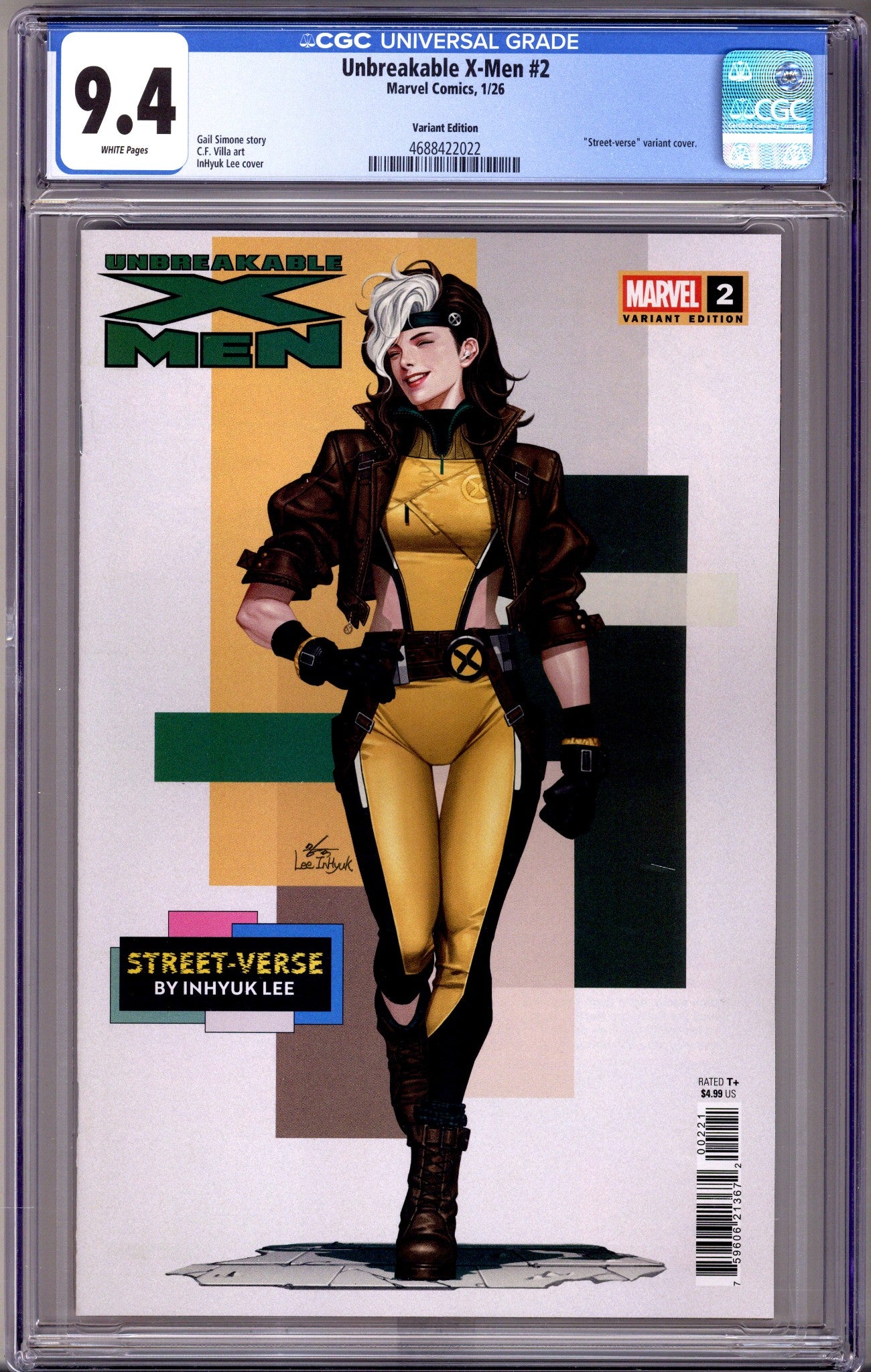 Unbreakable X-Men   2 CGC 9.4 (NM)   (2026) Lee     Variant  