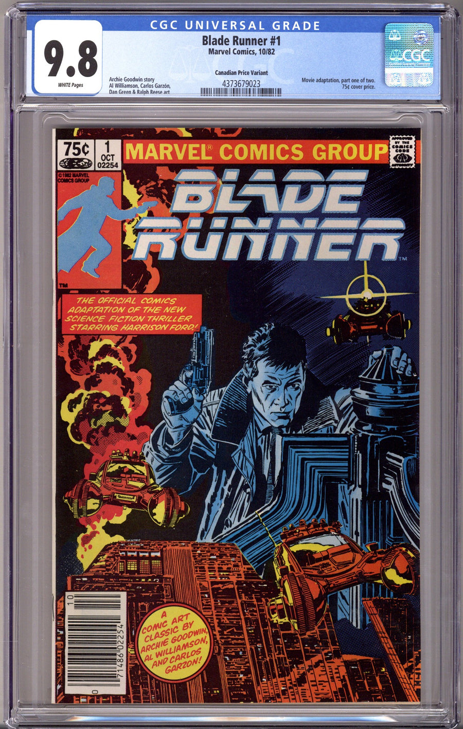 Blade Runner 1 CGC 9.8 (NM/M) (1982) Canadian Price Variant