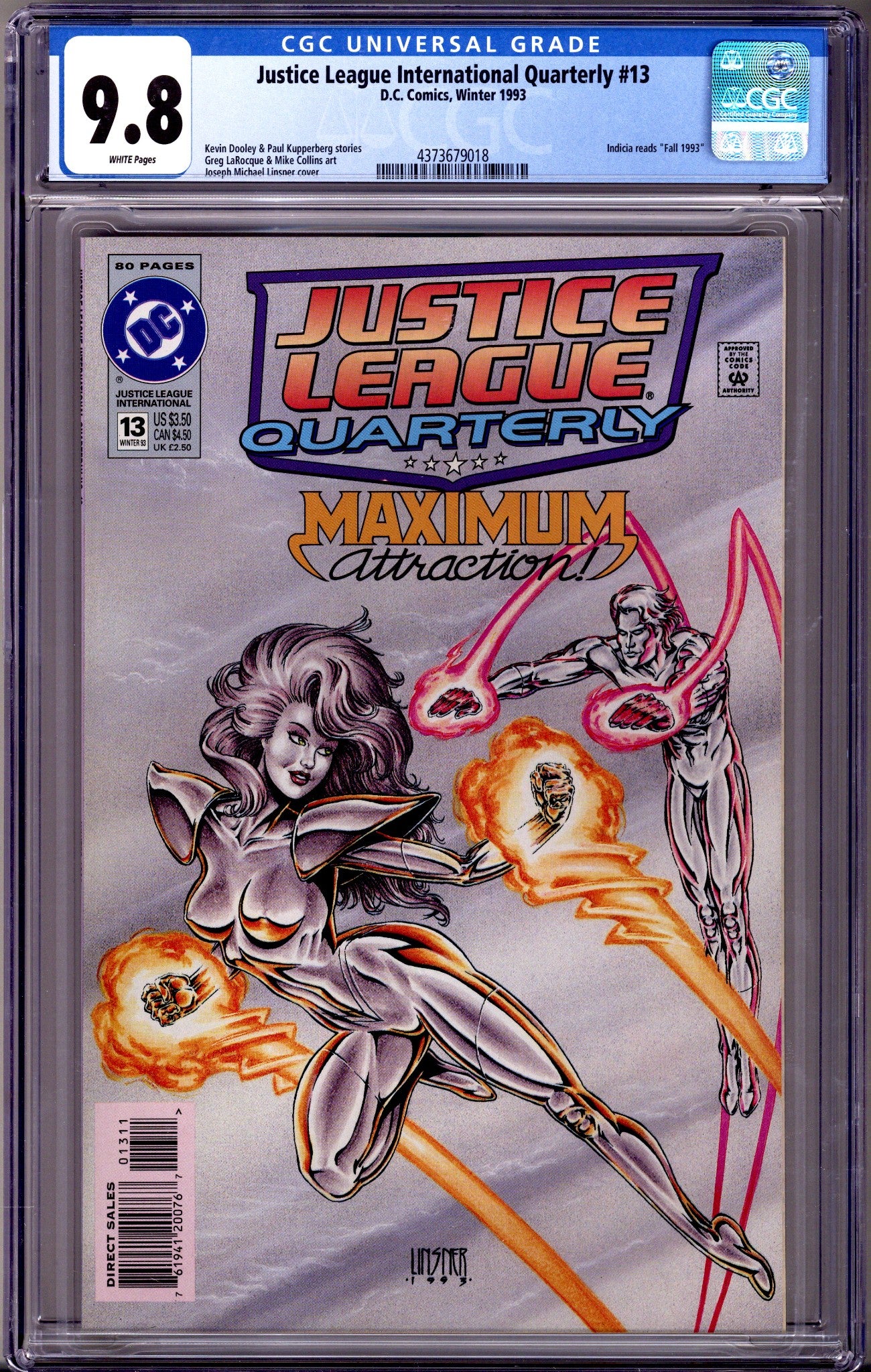 Justice League Quarterly 13 CGC 9.8 (NM/M) (1993)