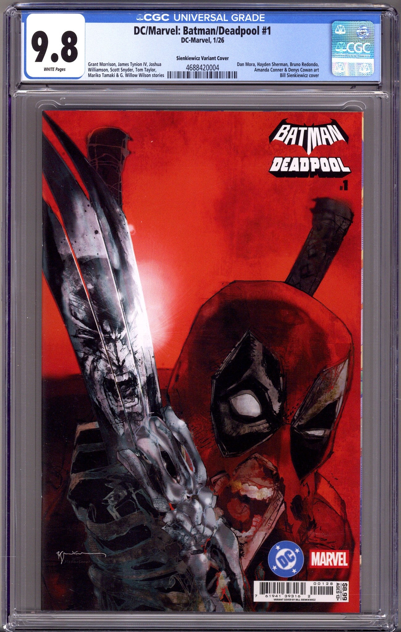 DC/Marvel: Batman/Deadpool   1 CGC 9.8 (NM/M)   (2026) Sienkiewicz Homage   Variant  
