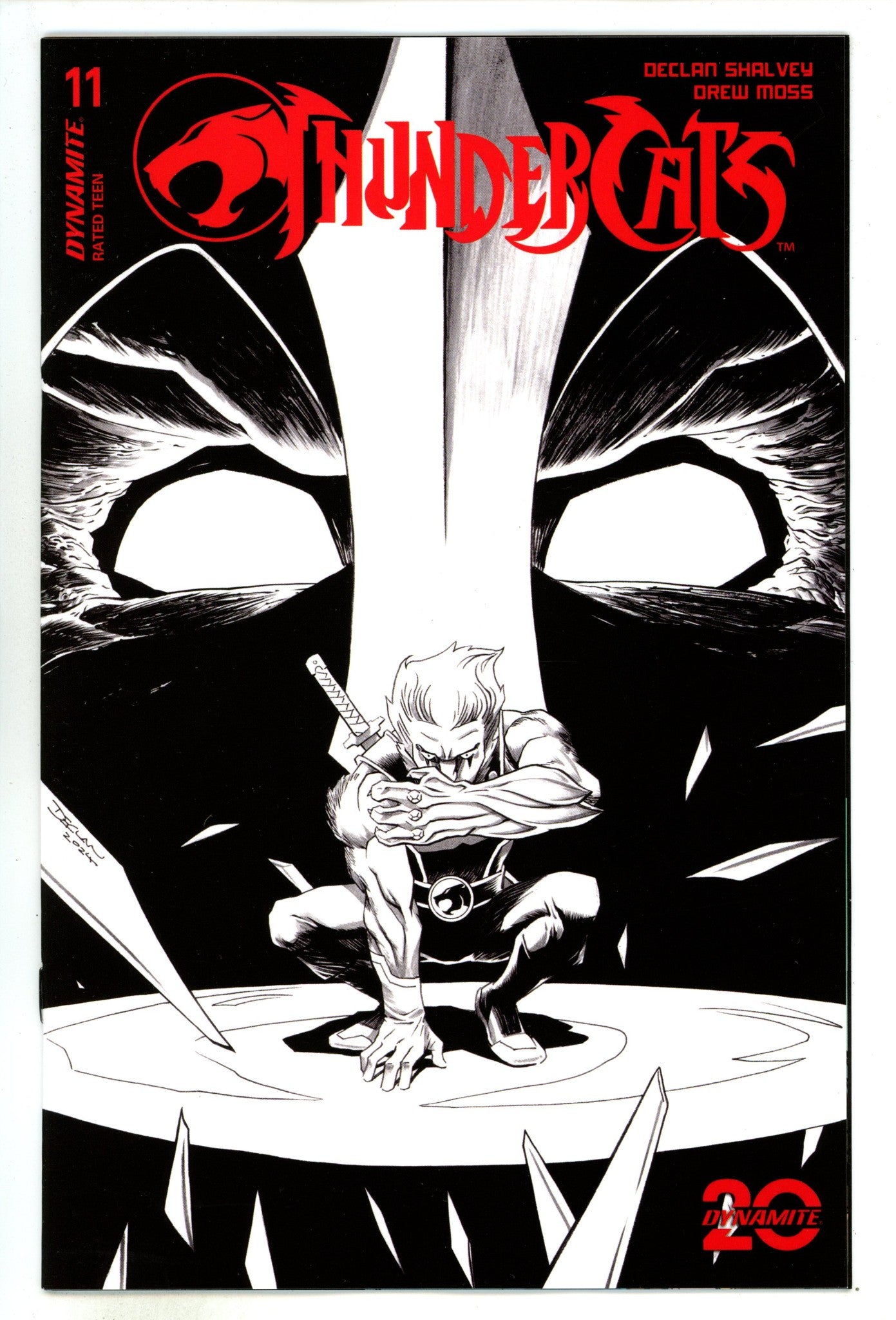 Thundercats 11 Shalvey B&W Incentive Variant (2024)
